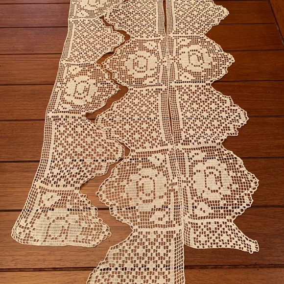 Lace Trim Handmade White Antique - Picture 3 of 10